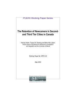 The Retention of Newcomers in Second