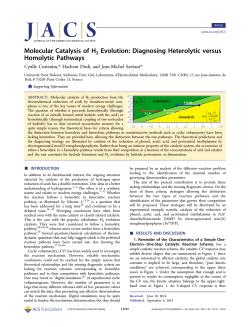 Molecular Catalysis of H2 Evolution: Diagnosing Heterolytic versus