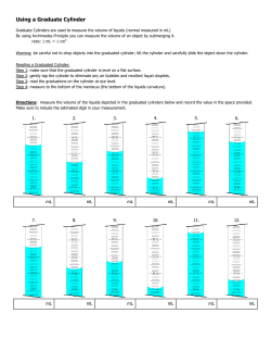 Using a Graduate Cylinder