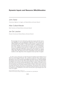 (Mis)Allocation - Princeton University