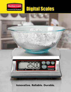 Digital Scales - Rubbermaid&reg; Commercial Products