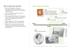 Barnardo`s timeline &ndash; the history of Barnardo`s