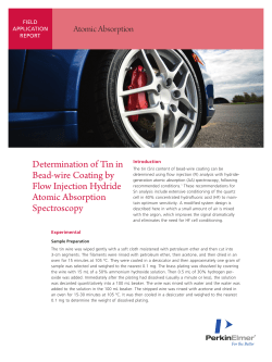Determination of Tin in Bead-wire Coating by Flow