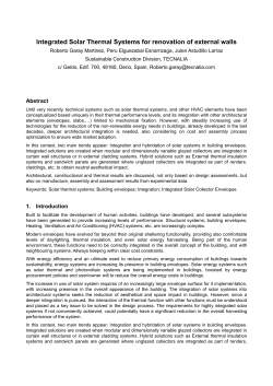 Integrated solar thermal systems for renovation of external