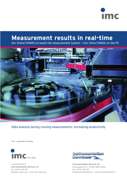 Measurement results in real-time