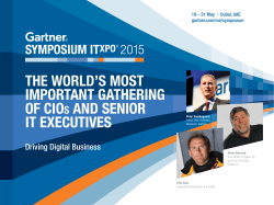 the world`s most important gathering of cios and senior it