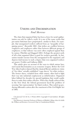 Unions and Discrimination