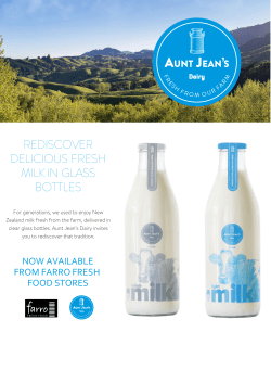 rediscover delicious fresh milk in glass bottles