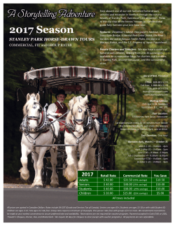 A Storytelling Adventure 2017 Season - Stanley Park Horse
