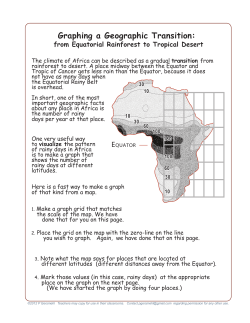 Graphing a Geographic Transition: