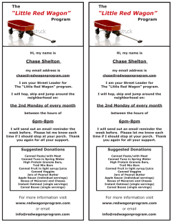 Little Red Wagon - The Little Red Wagon Program