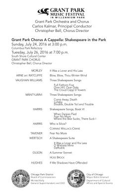 Grant Park Orchestra and Chorus Carlos Kalmar, Principal