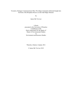 Providing Community-Informed Insight into the Role of the