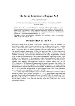 The X-ray behaviour of Cygnus X-3