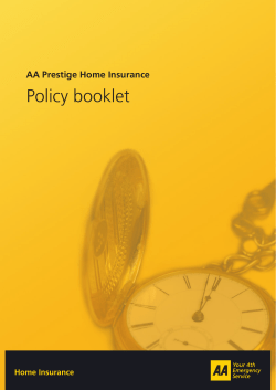 Policy booklet