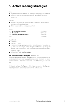 Active reading strategies