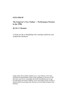 The Emperor`s New Clothes