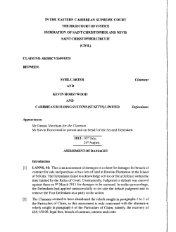 Sybil Carter v Kevin Horstwood et al