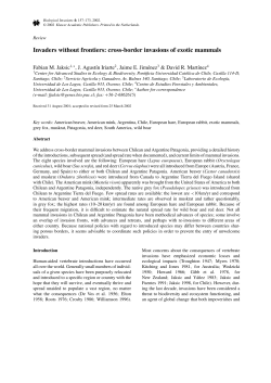 Invaders without frontiers: cross-border invasions of exotic mammals