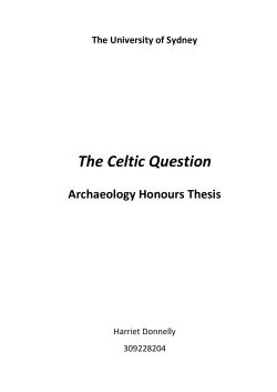 The Celtic Question - The University of Sydney