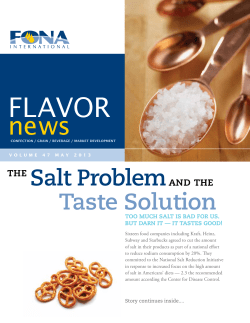Flavor - FONA International