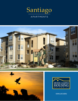 santiago brochure - Irvine Campus Housing Authority