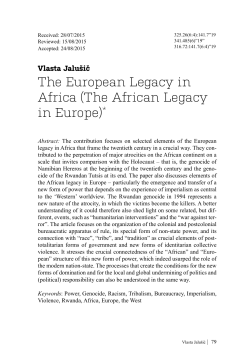 79 / Vlasta Jalu&scaron;ič, The European Legacy in Africa (The African