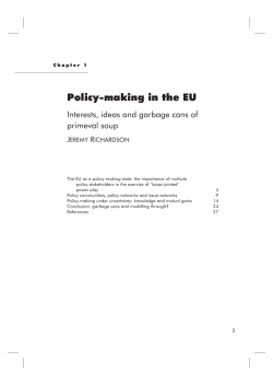 Policy-making in the EU