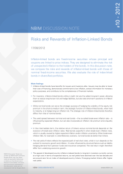 NBIM DIscussIoN NoTE Risks and Rewards of Inflation