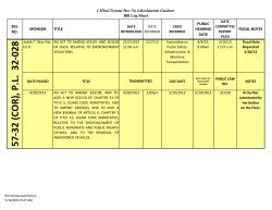 32nd Clerks LOG - Guam Legislature