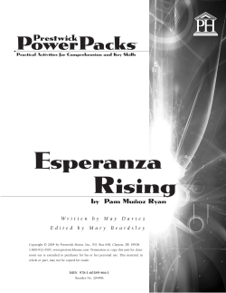 Esperanza Rising - PowerPack Sample PDF