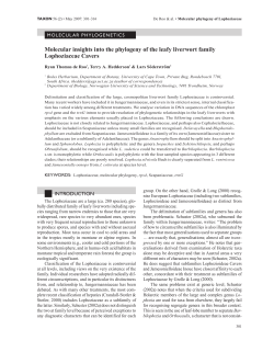 Molecular insights into the phylogeny of the leafy liverwort family