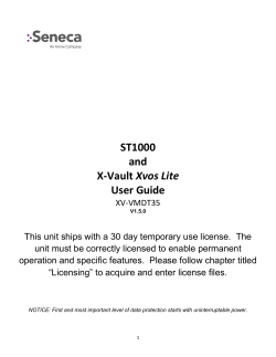 Xvault USP Storage Appliance - Seneca Products