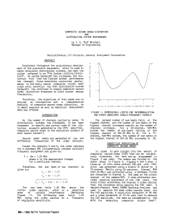 COMPOSITE SECOND ORDER DISTORTION AND DISTRIBUTION