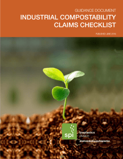 Industrial Compostability Claims Checklist