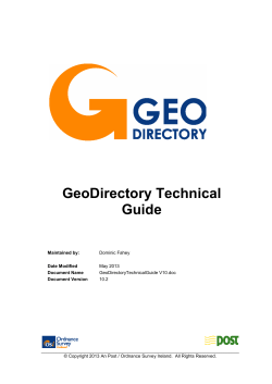GeoDirectory Technical Guide