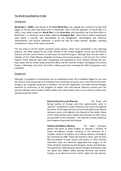 1914 Jul The European Scene - Herefordshire Light Infantry Museum