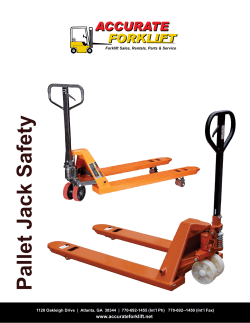 Pallet Jack Safety - Accurate Forklift