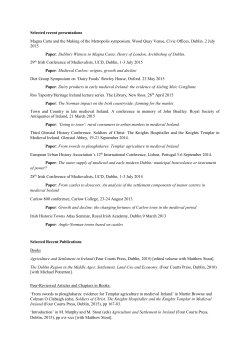 Selected recent presentations Magna Carta and