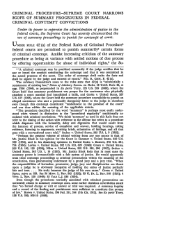 Criminal Procedure&acirc;&bull;flSupreme Court Narrows Scope of Summary