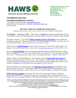 HUMANE ANIMAL WELFARE SOCIETY OF WAUKESHA COUNTY
