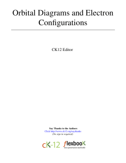 Orbital Diagrams and Electron Configurations
