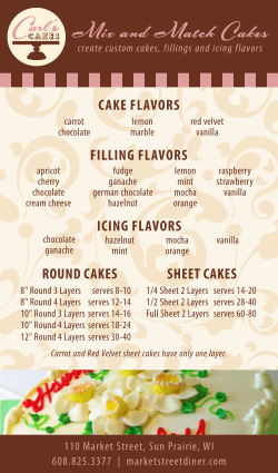 Mix and Match Cakes - Market Street Diner