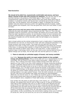Real Economics We should all be debt free