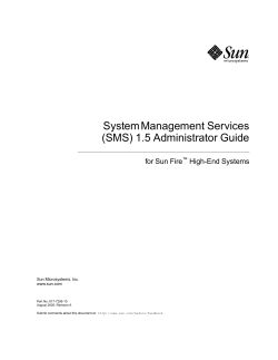 System Management Services (SMS) 1.5 Administrator Guide