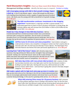 Hard Discounters Insights: Check out these recent Brick Meets Click