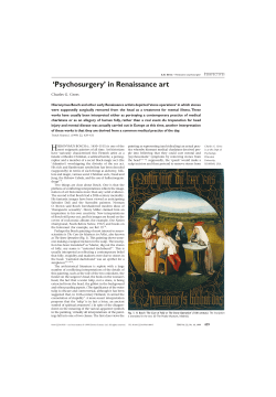 `Psychosurgery` in Renaissance art