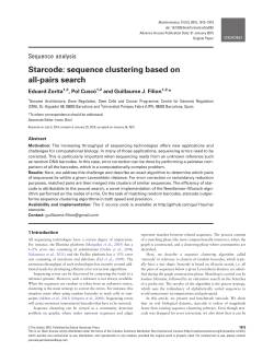 Starcode: sequence clustering based on all-pairs