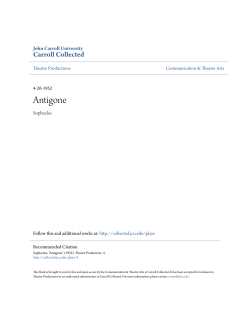Antigone - Carroll Collected