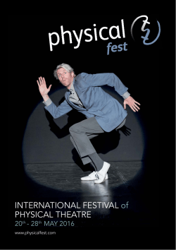 INTERNATIONAL FESTIVAL of PHYSICAL THEATRE